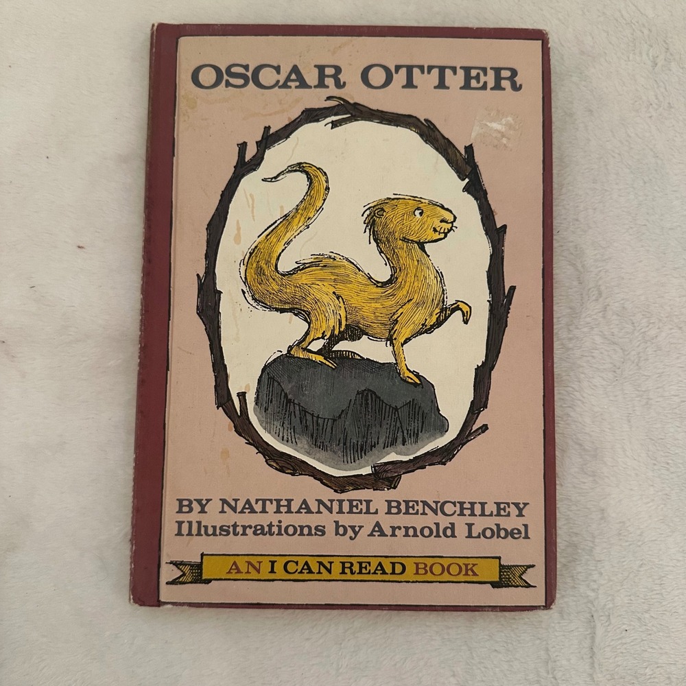 Harper & Row Oscar Otter Kids OS Pink Good 1966 Arnold Lobel I Can Read Book - Picture 5 of 8